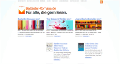 Desktop Screenshot of bestseller-romane.de